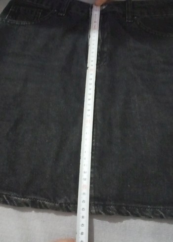 Siyah Kot Midi Kadın Etek - Görsel 8