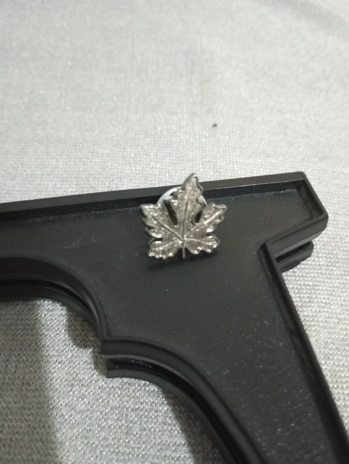 Gri Vintage Yaprak Broş rozet - Görsel 5