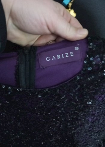 Uzun Mor Gotik Abiye Elbise - Görsel 5