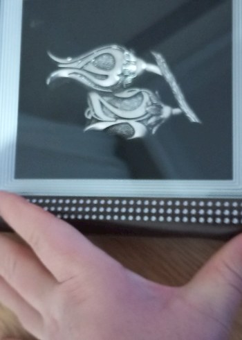 Bej Çerçeveli Karanlık Tonlu Tablo - Görsel 6