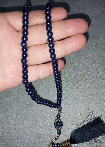 Lacivert Bohem Tesbih - Görsel 5