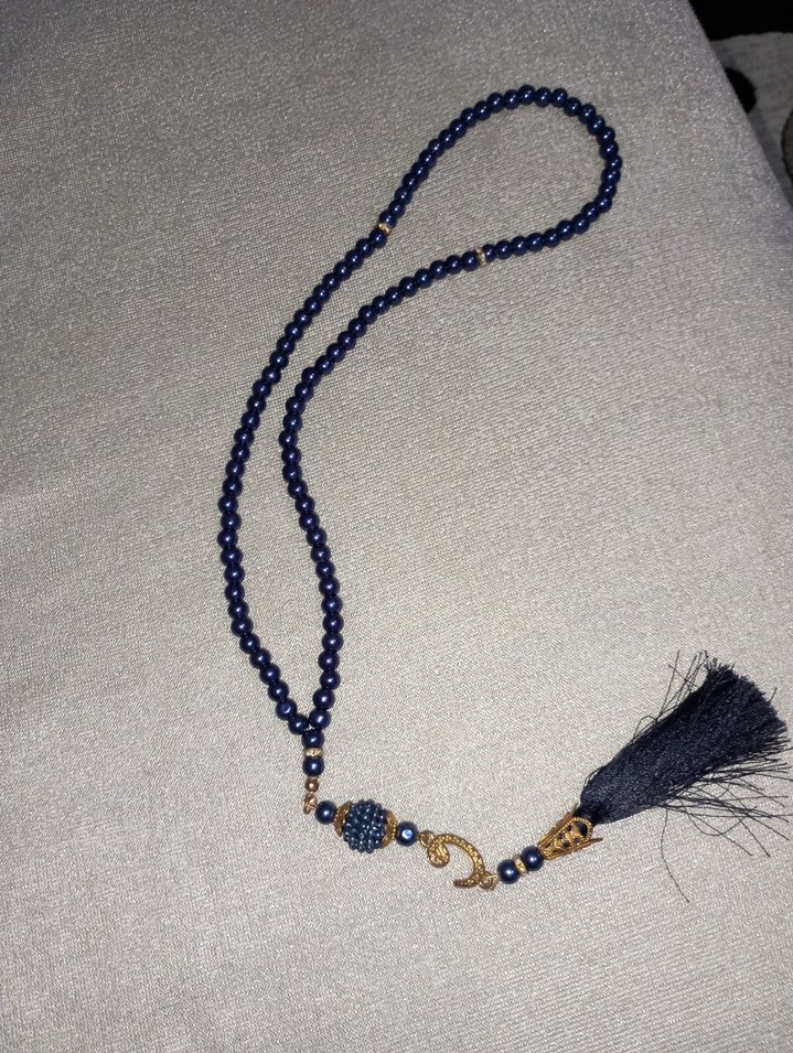 Lacivert Bohem Tesbih - Görsel 4