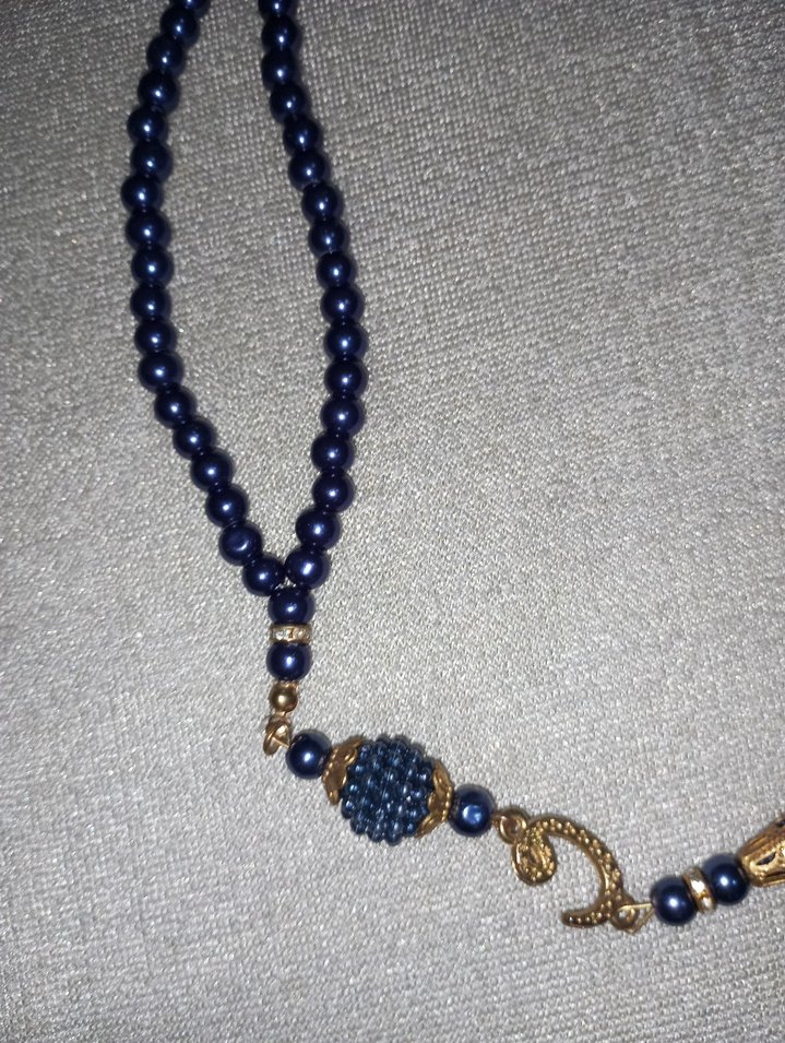 Lacivert Bohem Tesbih - Görsel 3