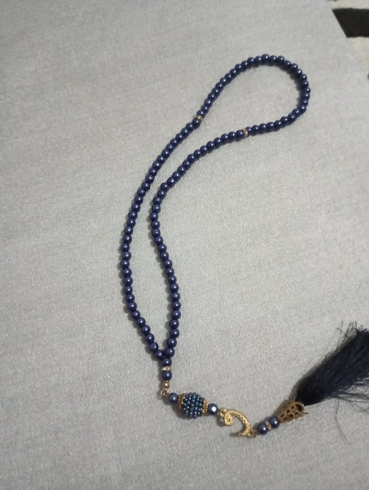 Lacivert Bohem Tesbih - Görsel 2