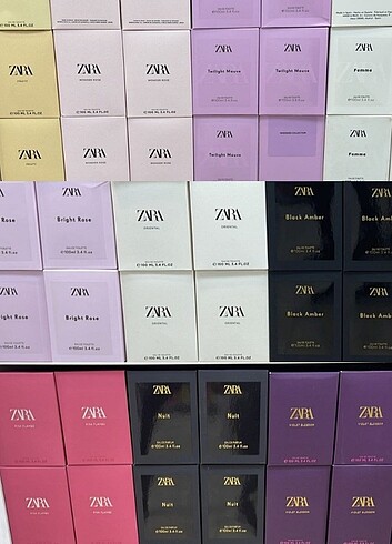 Zara parfum çeşitleri 