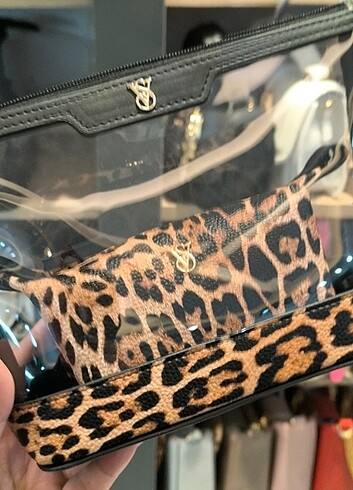 Ysl makyaj cantasi leoparlı 