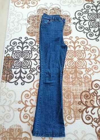 İspanyol paça denim pantolon 