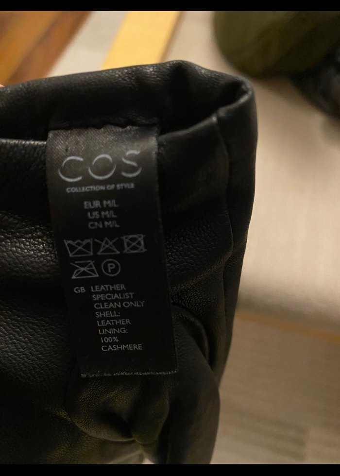 Fermuarlı Siyah Deri Kadın Eldiven - Görsel 4