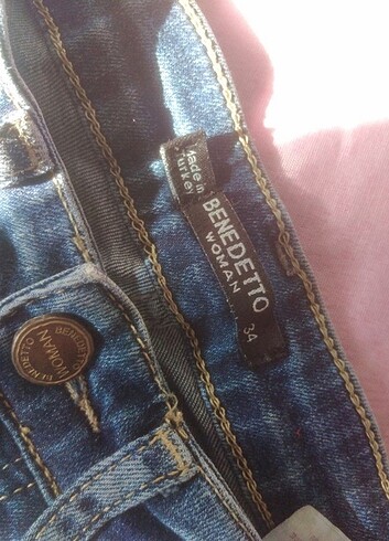 34 Beden Benetto kot pantolon 