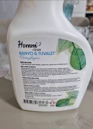 Diğer Homm bitkisel BANYO & TUVALET TEMIZLEYİCİ