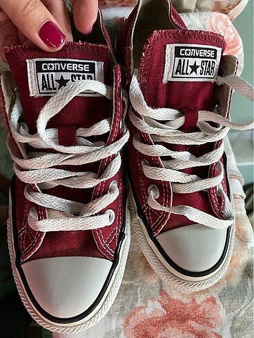 36 Beden bordo Renk Orjinal converse