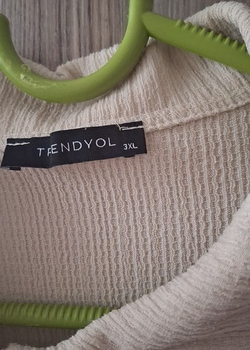 Bej Kadın Uzun Kollu Keten Gömlek - Görsel 2