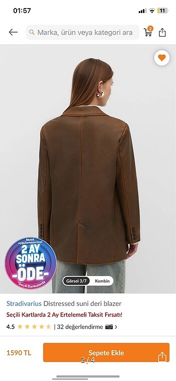 Stradivarius Stradivarius deri blazer