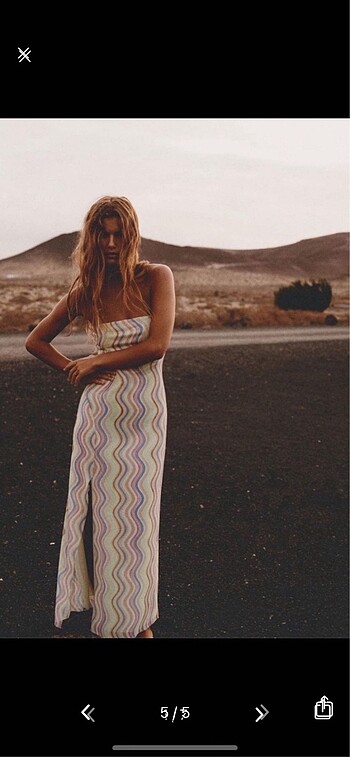 Zara straplez elbise