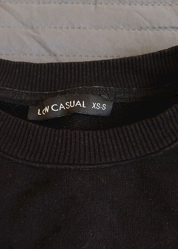 s Beden Siyah Baskılı Kadın Sweatshirt