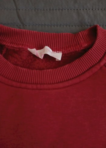 Diğer Kadın Bordo Uzun Kollu Sweatshirt