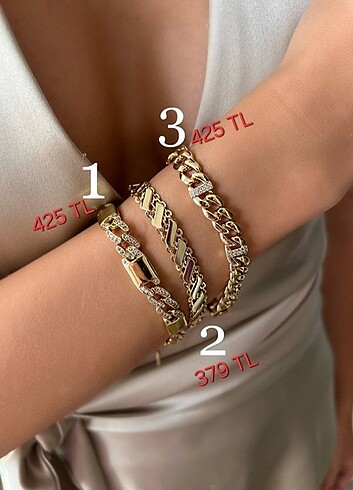 Diğer Xuping 14k Gold Renk Taşlı Bileklikler