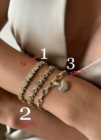 Xuping 14k Gold Renk Taşlı Bileklikler