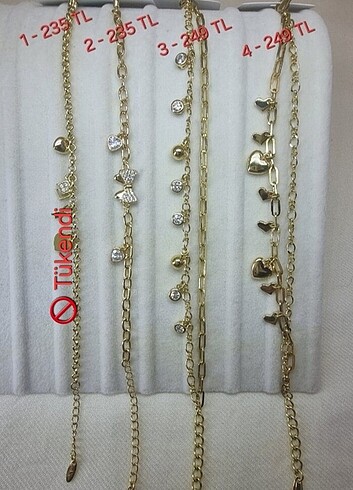 Xuping 14k Gold Renk Charmlı Bileklikler
