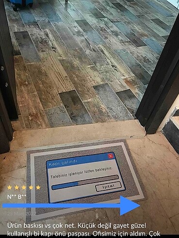 Beden çeşitli Renk Mizahi Loading Kapı Önü Paspası