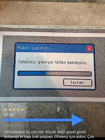 Beden Mizahi Loading Kapı Önü Paspası
