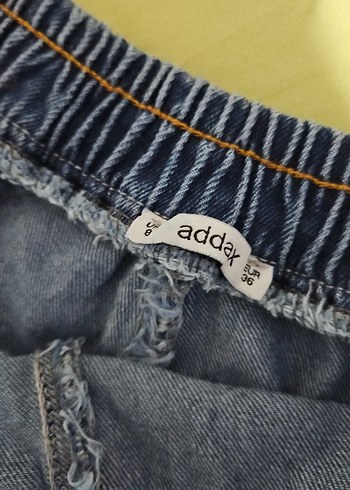 Kadın Mavi Mini Kot Şort - Görsel 4