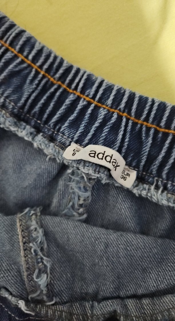 Kadın Mavi Mini Kot Şort - Görsel 4