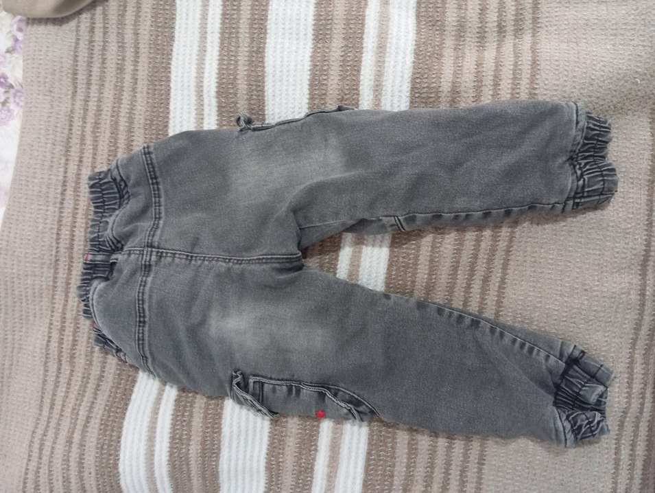 Gri Erkek Çocuk Kot Pantolon - Görsel 2