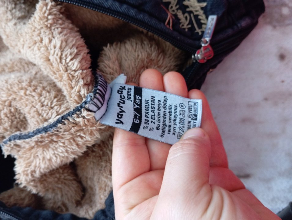 Kürk Detaylı Kapüşonlu Erkek Çocuk Kot Ceket - Görsel 5