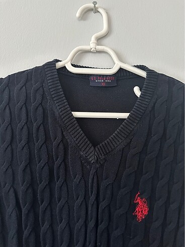 U.S Polo Assn. Polo Lacivert V Yaka Triko Kazak