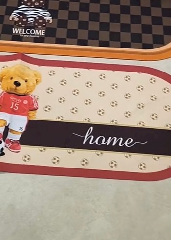 Çocuklar için renkli kahverengi paspaslar - Görsel 3