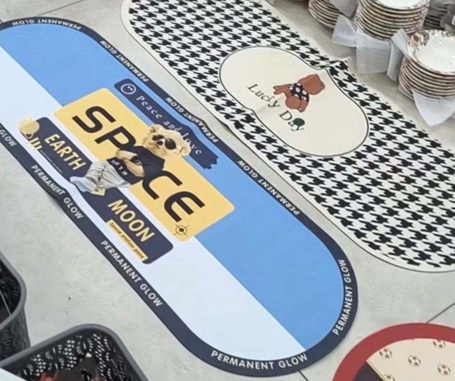 Çocuklar için renkli kahverengi paspaslar - Görsel 2