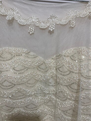 Gelinlik/ nikah elbisesi / sünnet annesi kıyafeti pelerinli - Görsel 7