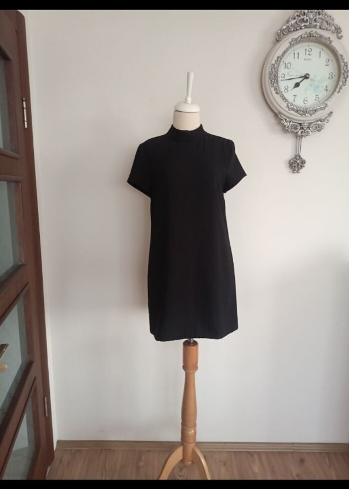 Siyah mini elbise - Görsel 3