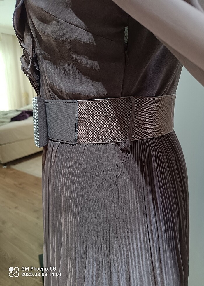 Şifon elbise - Görsel 4