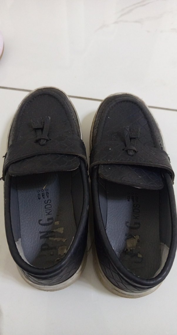 Erkek Çocuk Siyah Yılan Desenli Tokalı Ayakkabı - Görsel 3