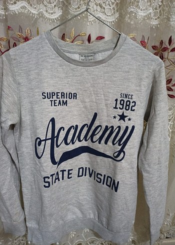 Gri Uzun Kollu NBA Baskılı Erkek Sweatshirt 2adet fiyatidir - Görsel 2