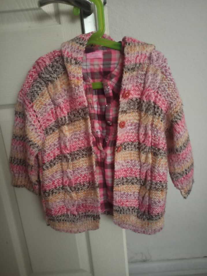 Bordo Uzun Kollu Yumuşak Dokulu bordo Kazak ve el örgüsü hırka - Görsel 3