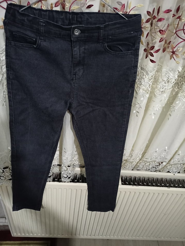 Düğmeli GriDenim Pantolon erkek 11/12 - Görsel 4