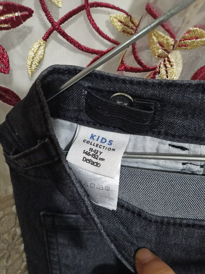 Düğmeli GriDenim Pantolon erkek 11/12 - Görsel 2