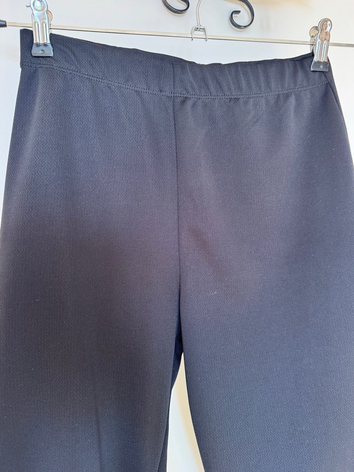 Kadın Siyah Midi Kumaş Pantolon - Görsel 4