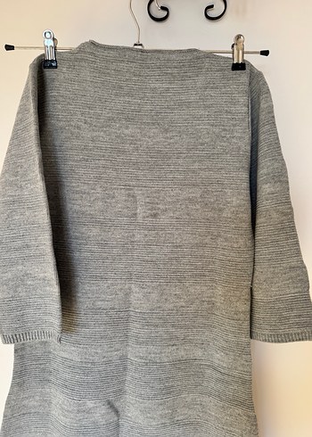 Gri Kadın Triko Midi Elbise - Görsel 6