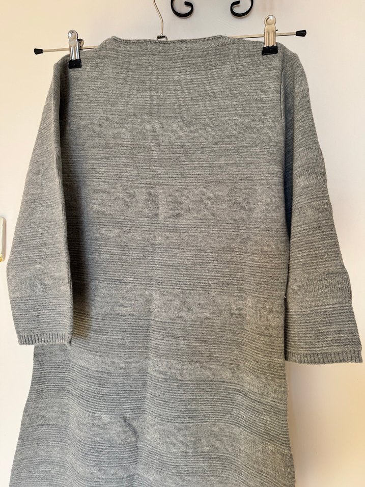 Gri Kadın Triko Midi Elbise - Görsel 5