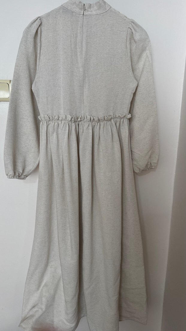 Bohem Nakışlı Uzun Triko Elbise - Görsel 5