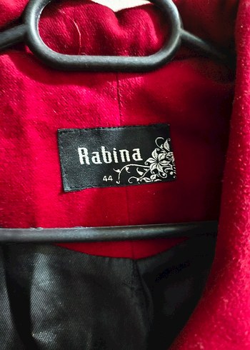 Kırmızı Çift Düğmeli Kadın Kaban - Görsel 2