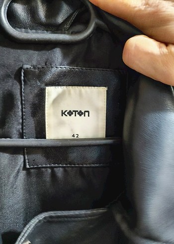 Siyah Deri Biker Kadın Ceket - Görsel 3