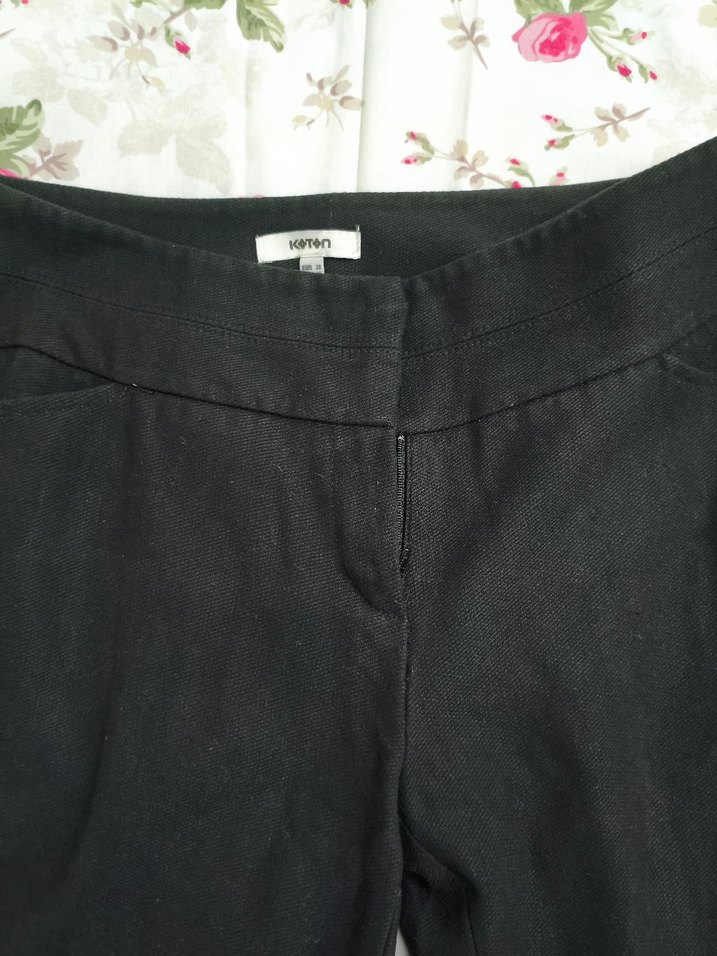Siyah Kadın Kumaş Pantolon - Görsel 2