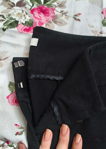 Siyah Kadın Uzun Kumaş Pantolon - Görsel 3