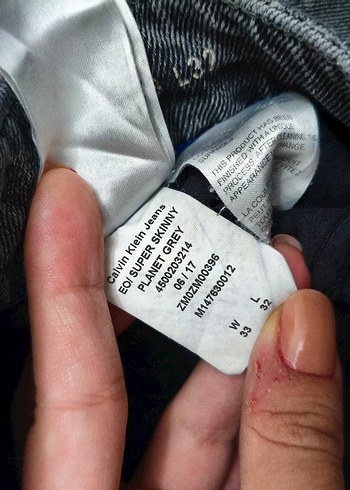 Calvin Klein Süper Skinny Erkek Kot - Görsel 2