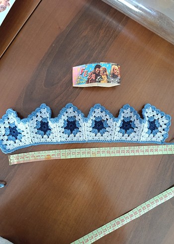 Mavi  Desenli örgü Bebek ve çocuk yaka - Görsel 3